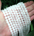 Matte White Jade Gemstone Beads, 8mm, Round